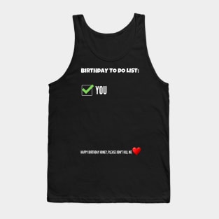 Best Funny Gift Idea for Wife Birthday Tank Top